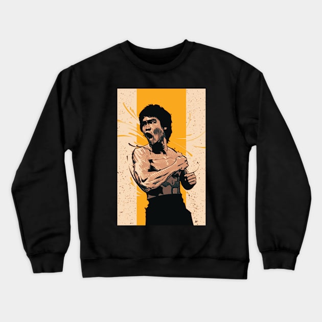 Bruce Nunchaku Crewneck Sweatshirt by hteboqueener